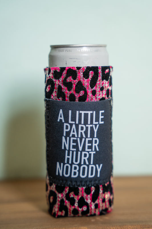 A Little Party Slim Can Koozie