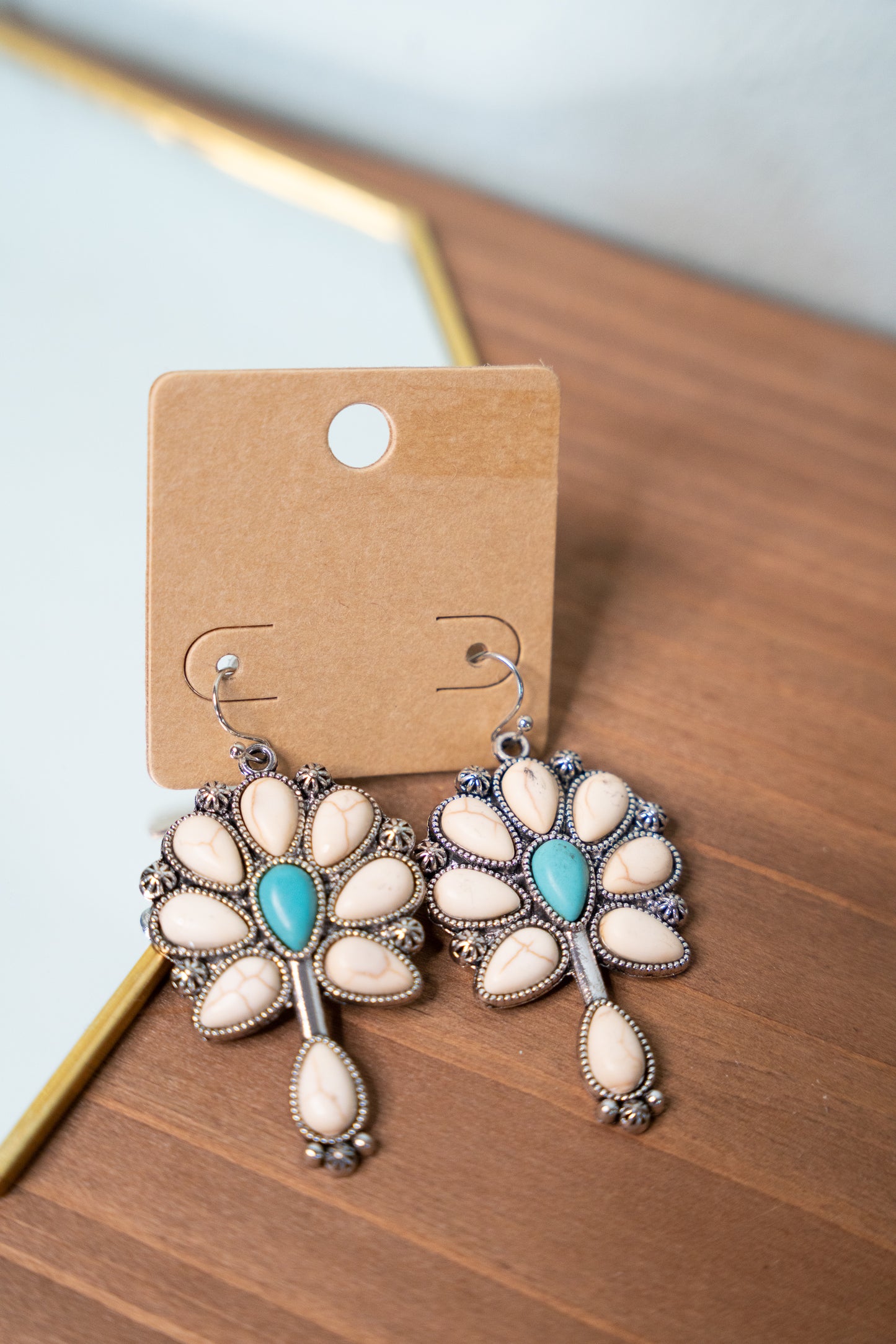 White Squash Drop Earrings