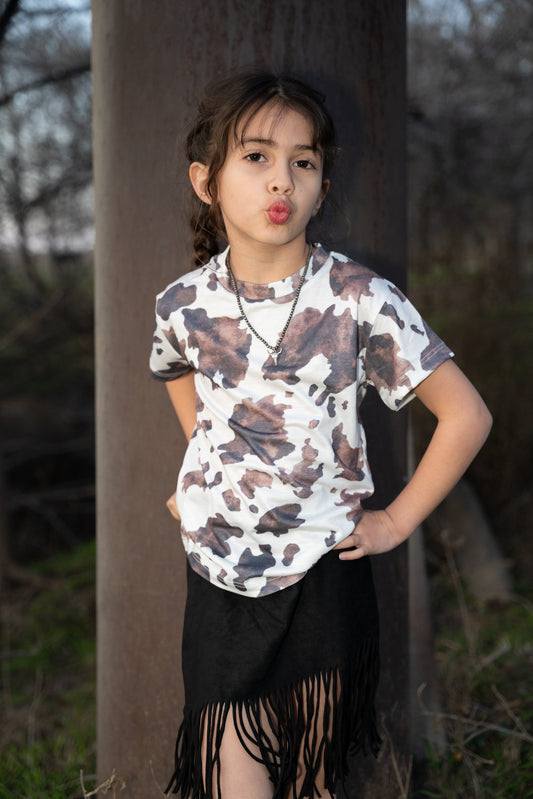 Moo Cow Soft Girls Top
