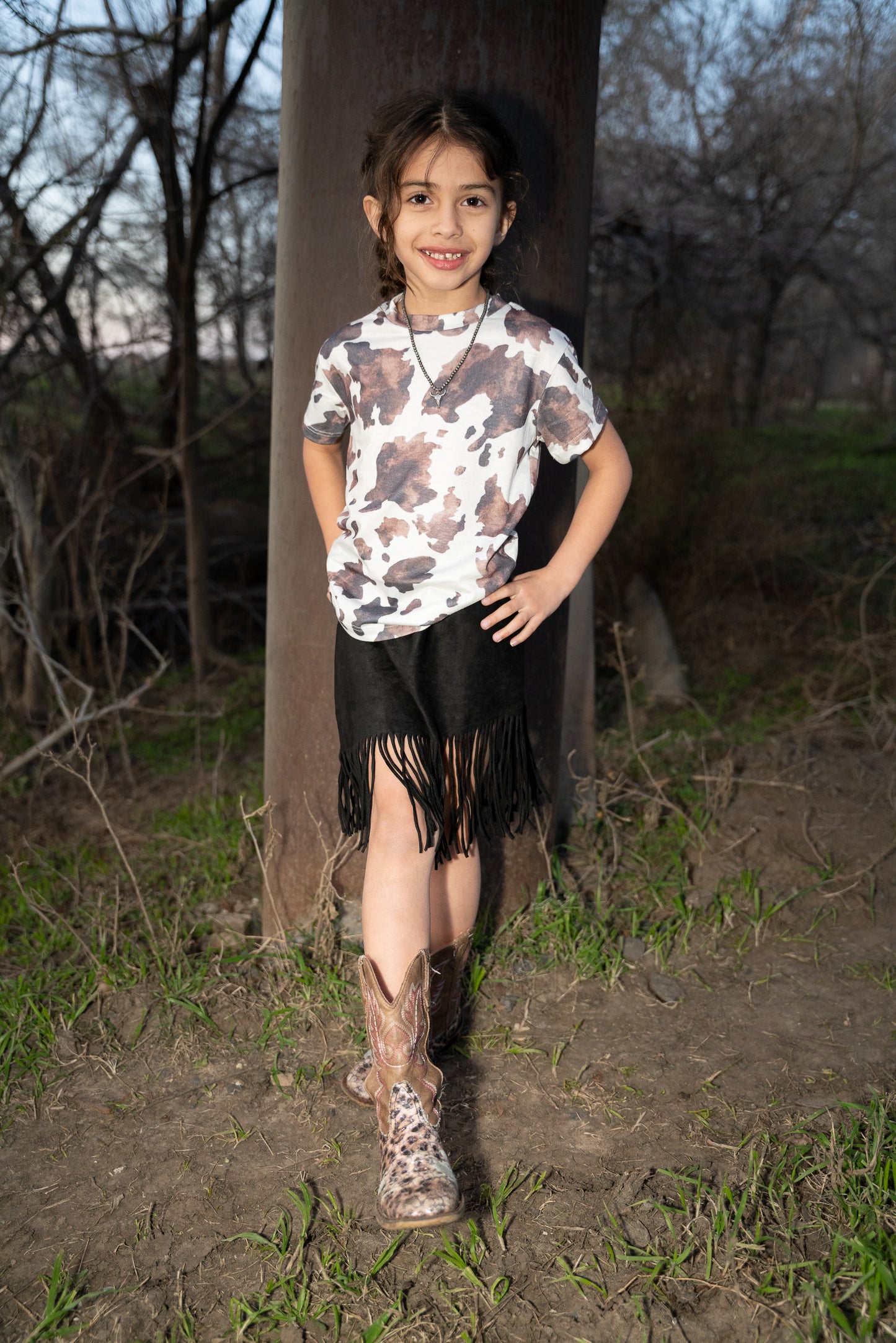 Moo Cow Soft Girls Top