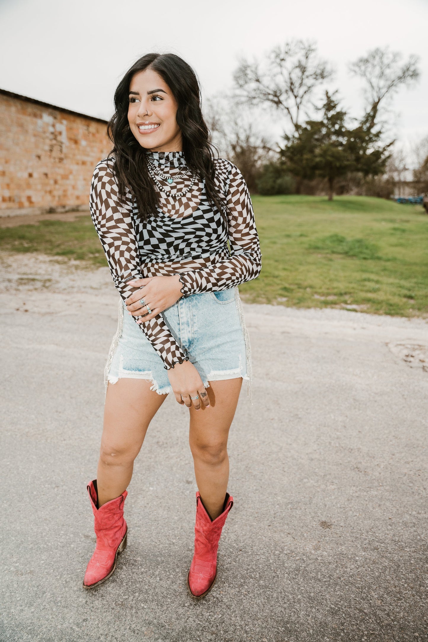 Trippie Hippie Mesh Top