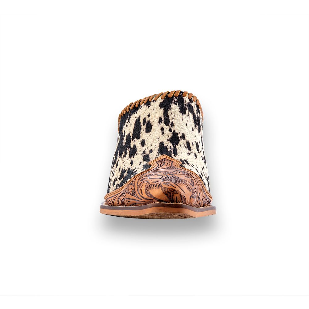 The Rebecca Hand Tooled Mules