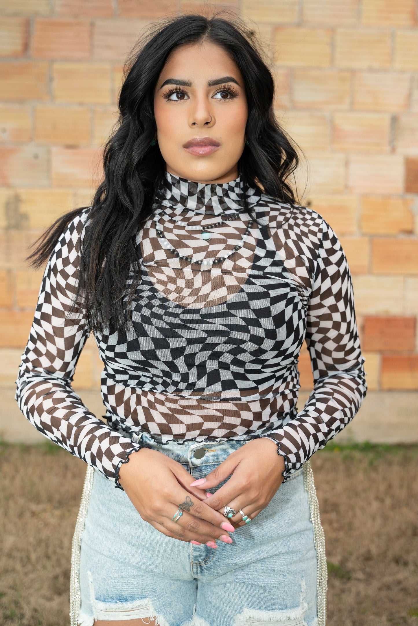 Trippie Hippie Mesh Top