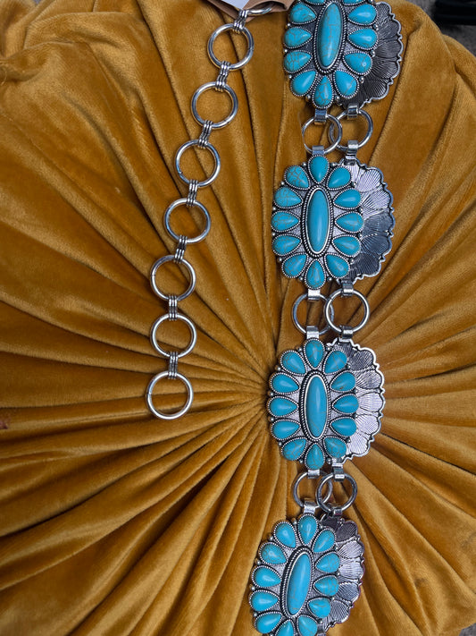 Turquoise Concho Belt