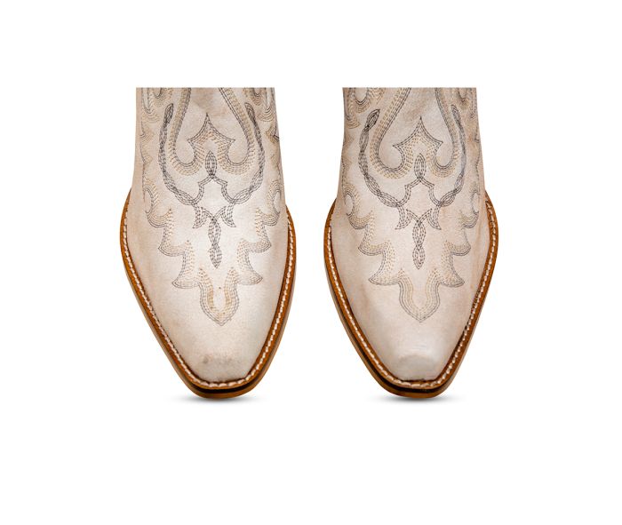 The Desperado White Bootie