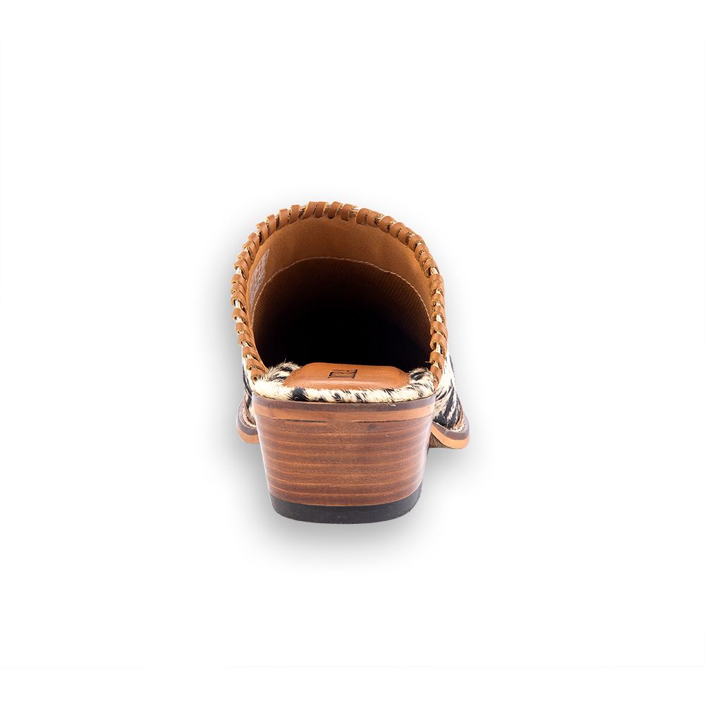 The Rebecca Hand Tooled Mules